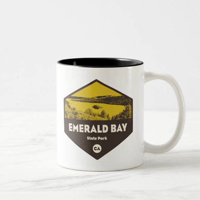 Emerald Bay Staat Park, Kalifornien Zweifarbige Tasse (Rechts)