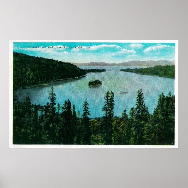 Emerald Bay View auf Lake Tahoe Lake Tahoe, CA Poster (Vorne)