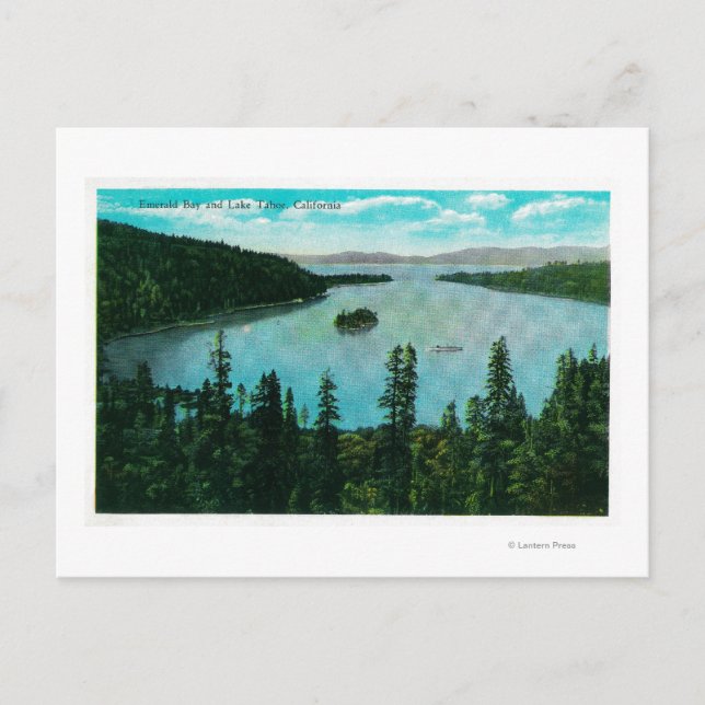 Emerald Bay View auf Lake Tahoe Lake Tahoe, CA Postkarte (Vorderseite)