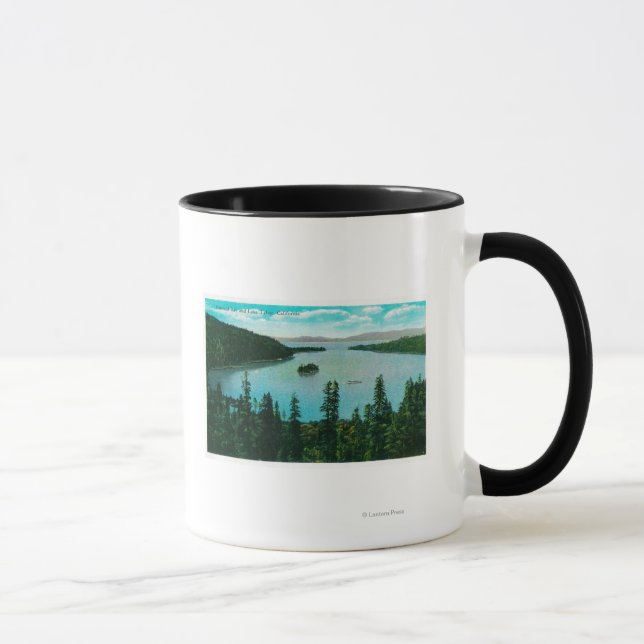Emerald Bay View auf Lake Tahoe Lake Tahoe, CA Tasse (Rechts)