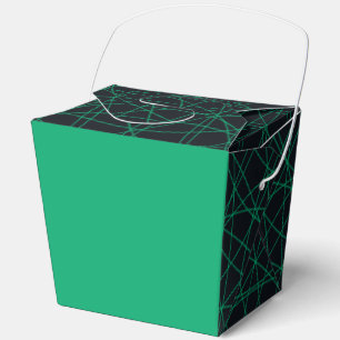 Emerald & Black Modern Favor Box - Anpassbar Geschenkschachtel