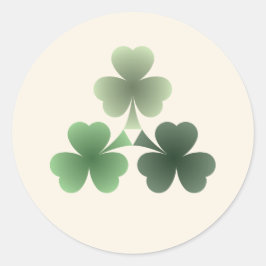 Emerald Blüh Runder Aufkleber