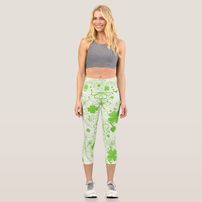 Emerald Breeze Capri Leggings (Vorderseite)