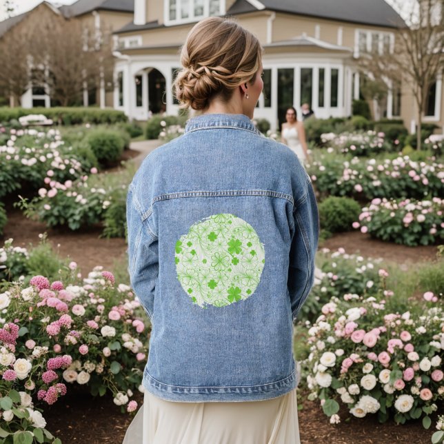 Emerald Breeze Jeansjacke (Hochzeit Rückseite)