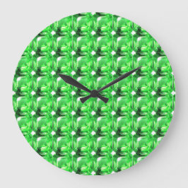 Emerald, Bright Green Große Wanduhr