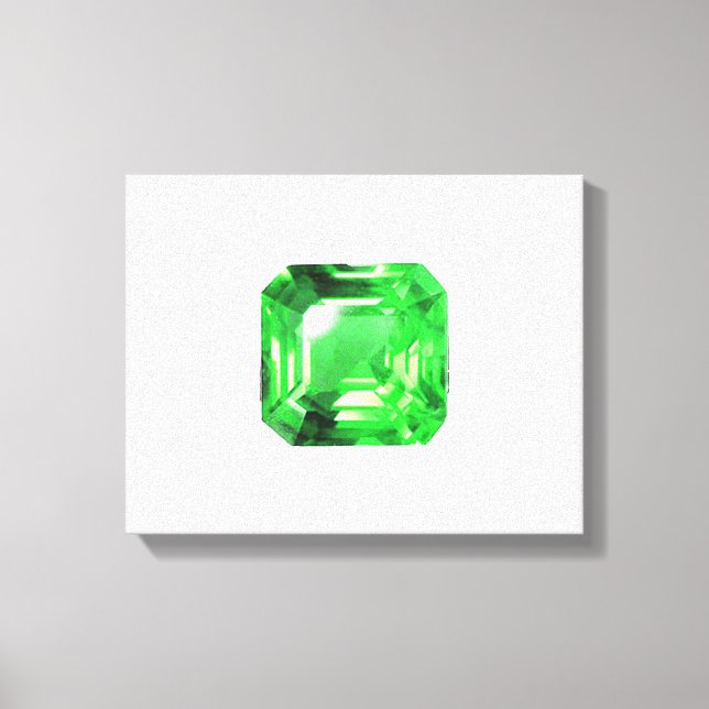 Emerald, Bright Green Leinwanddruck (Vorderseite)