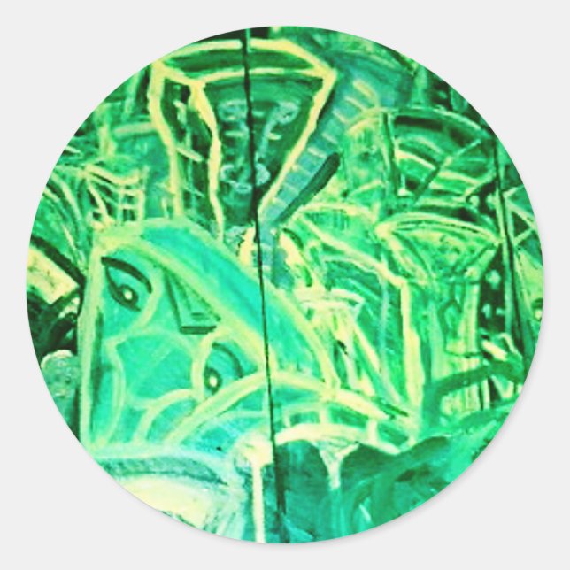 EMERALD CITY RUNDER AUFKLEBER (Vorderseite)