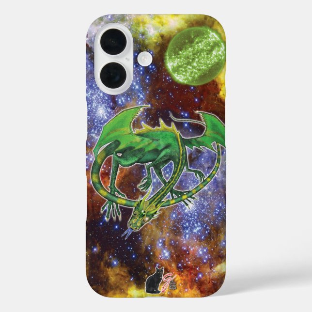 Emerald Cosmic Dragon Coque-Mate coque iphone (Verso)