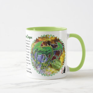 Emerald Cosmic Dragon Tasse