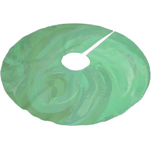 Emerald Cream Polyester Weihnachtsbaumdecke