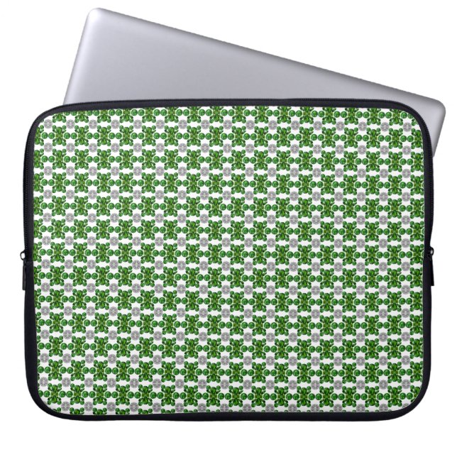 Emerald Diamond Gemstone Art Green Laptopschutzhülle (Vorderseite)