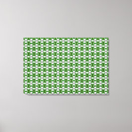 Emerald Diamond Gemstone Art Green Leinwanddruck
