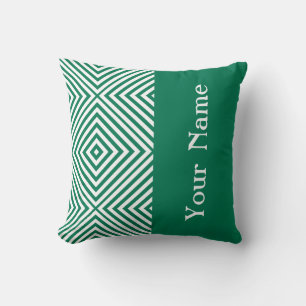 Emerald Diamond Zickzack mit/ name @ Emporiomoffa Kissen