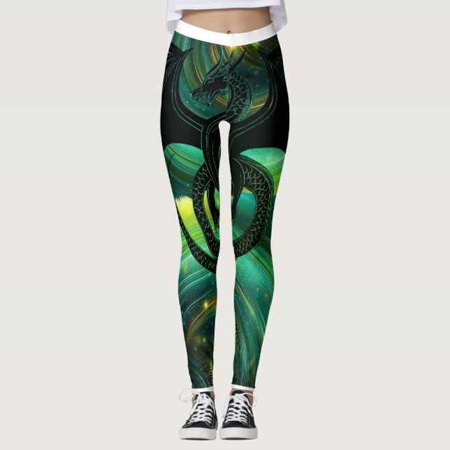 Emerald Dragon Leggings (Devant)