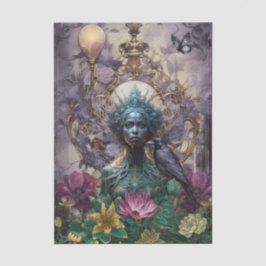 Emerald Dreams Fantasy Forest Queen Decoupage Seidenpapier