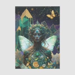 Emerald Dreams Fantasy Forest Queen Dekoupage Seidenpapier