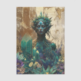 Emerald Dreams Fantasy Forest Queen Dekoupage Seidenpapier