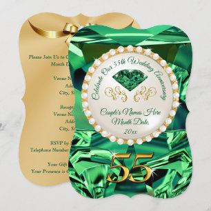 Emerald, Einladungen zum 55. Hochzeitstag