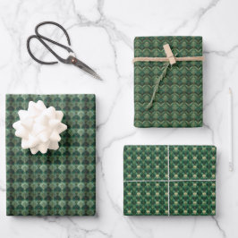 Emerald Elegance Geschenkpapier Set