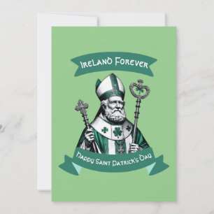 Emerald Elegance: St. Patrick's Day Bishop Tribute Einladung