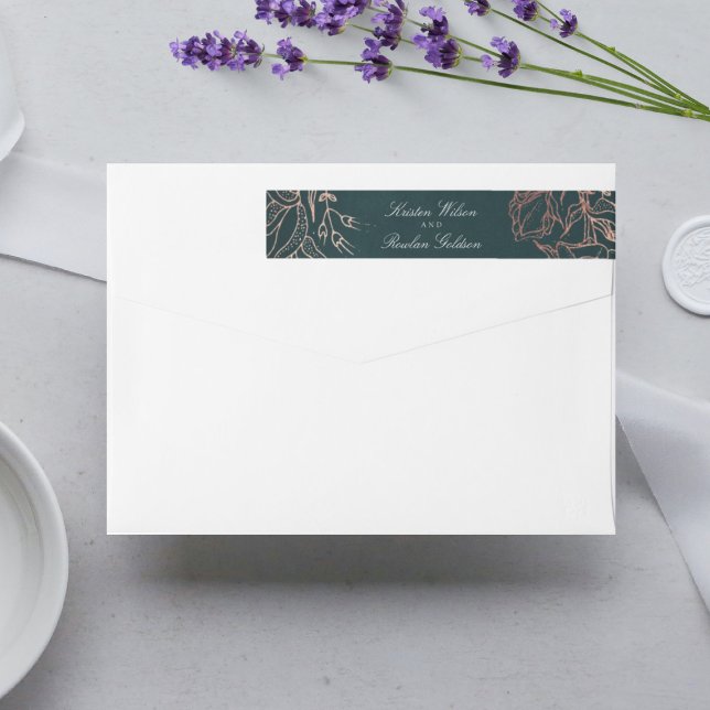 Emerald Elegant Copper Floral Wreath Wedding (Von Creator hochgeladen)