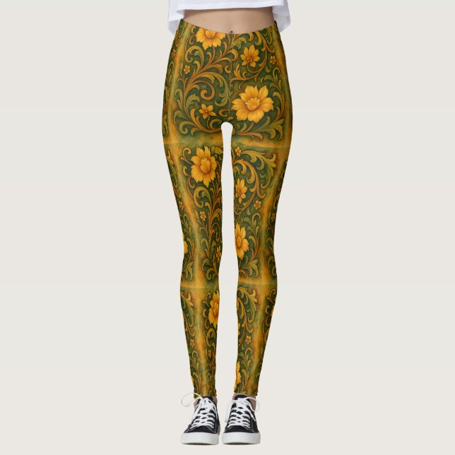 Emerald Enclave™ MaelstroMedia Botanische Revoluti Leggings (Vorderseite)