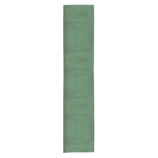 "Emerald Envy Grunge" Kurzer Tischläufer (Vorderseite)