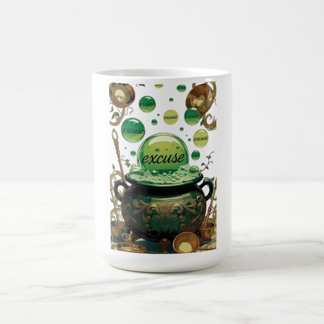 Emerald Excuses Cauldron Graphic Tee Kaffeetasse (Mittel)