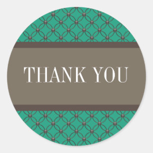 Emerald Extravagant Lattice Danke Stickers