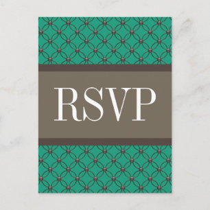 Emerald Extravagant Lattice UAWG Postcard Einladungspostkarte