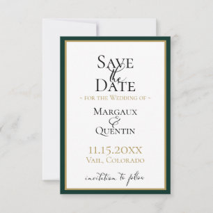 Emerald Forest Save the Date Ankündigung