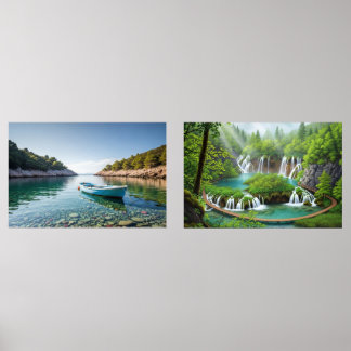 Emerald Forest Waterfalls and  Bilderwand Sets