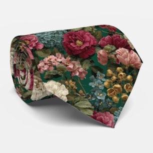 Emerald-Garten Vintage-Blumenhochzeit Krawatte