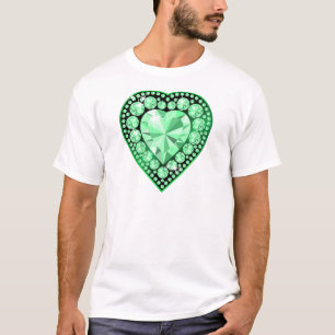 Emerald Gem Heart T-Shirt
