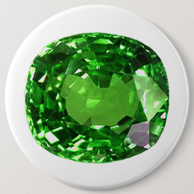 Emerald Gemstone, grün Button (Vorderseite)
