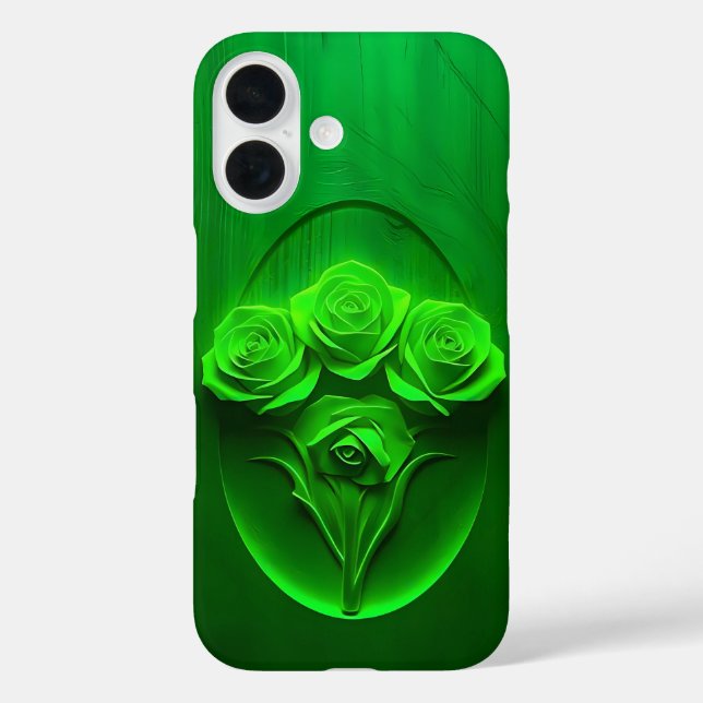 Emerald Gerahmt Rose Art Case-Mate iPhone Case (Rückseite)