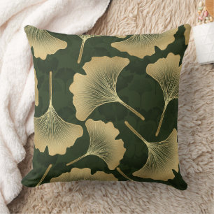 Emerald Ginkgo Eleganz – Luxus Gold Botanical 15 Kissen