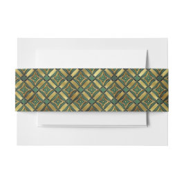 Emerald & Gold Art Deco Einladungsbanderole