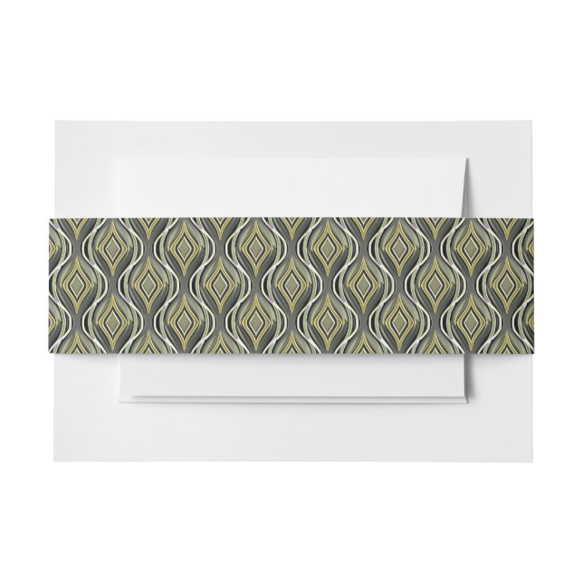 Emerald & Gold Art Deco Einladungsbanderole (Vorderseite Beispiel)
