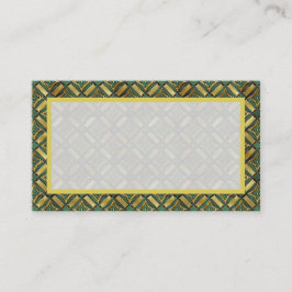 Emerald & Gold Art Deco Platzkarte
