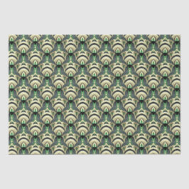 Emerald & Gold Art Deco Seidenpapier