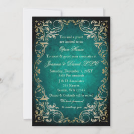 Emerald Gold Business Corporate Party Einladung