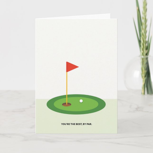 Emerald Golf Vatertagskarte Karte (Vorderseite)