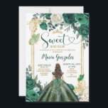 Emerald Green 16 . Geburtstag Gold Crown Geburtsta Einladung<br><div class="desc">Emerald Green 16 . Geburtstag Gold Crown zum Geburtstag Einladung Mis Quince Anos,  16. Geburtstag.</div>