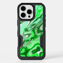 Emerald Green Abstrakt Marmor Liquid Text