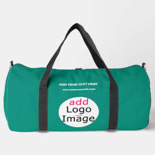 Emerald Green Beruflich Business Chic Custom Duffle Bag
