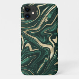 Emerald Green Black Gold Marble #1 #decor #art Case-Mate iPhone Hülle
