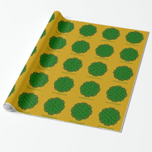 Emerald Green Blume Ribbon von Kenneth Yoncich Geschenkpapier