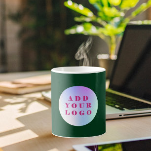 Emerald Green Business-Logo Kaffeetasse