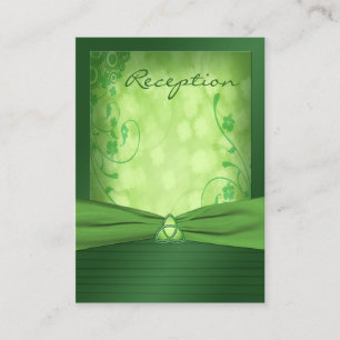Emerald Green Celtic Liebe Knotenschutzkarte Begleitkarte